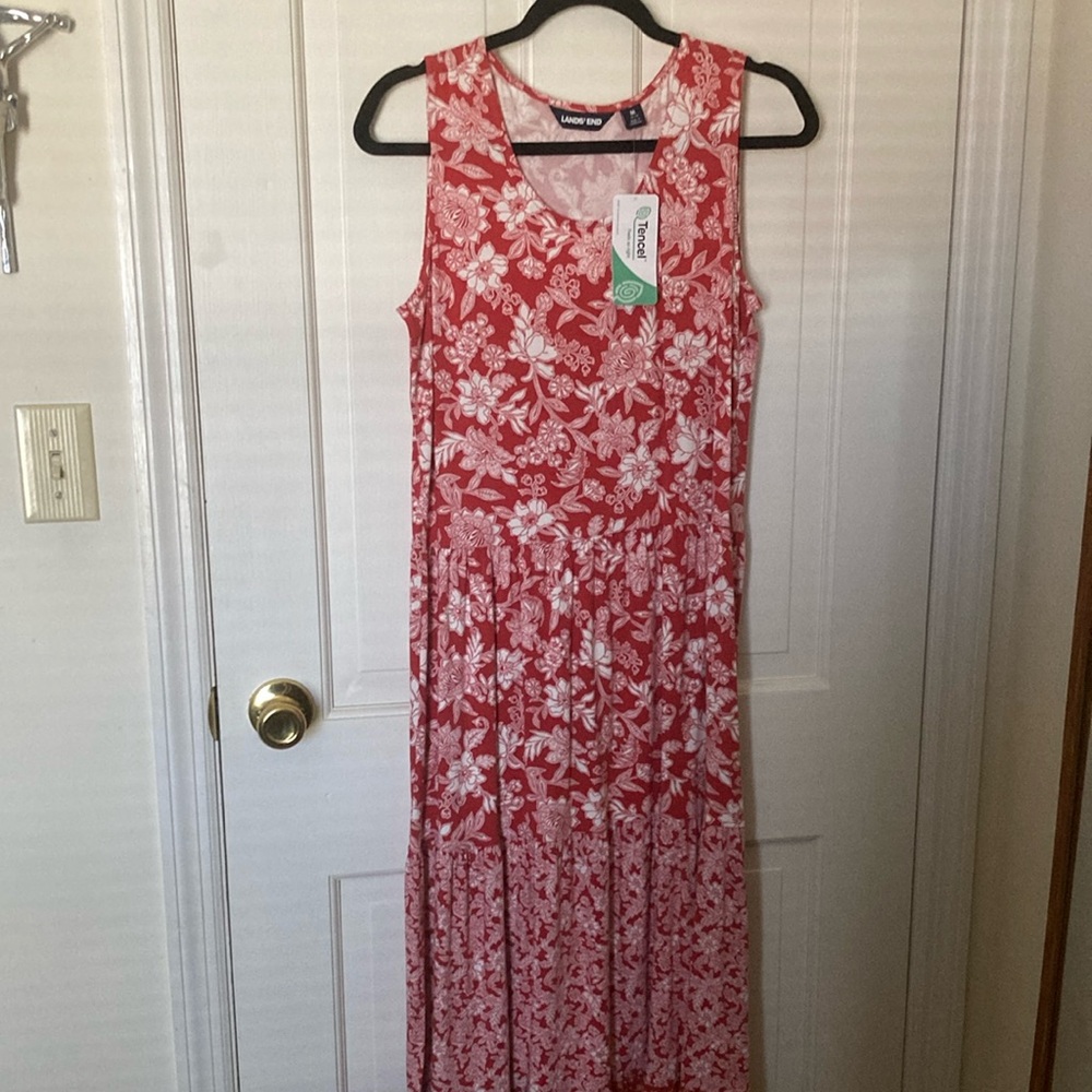 NWT Lands End Sleeveless Maxi Size M
